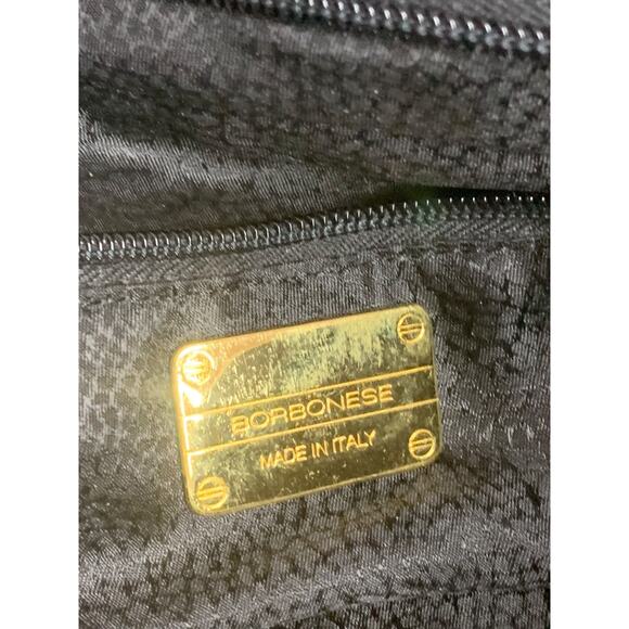 Borbonese Black Crinkle Patent Leather Envelope Clutch Bag 1990s - Picture 9 of 9